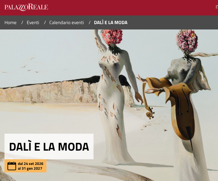 DALI' E LA MODA- 24/07/2026- 31/01/2027